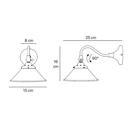 zlatar vintage candelabra lampa spalna nastavitelna zlata luxusna na stenu zlata rustikalna klasicka restauracia bistro hotel mediteranska osvetlenie chodba farma balaton letny dom.jpg